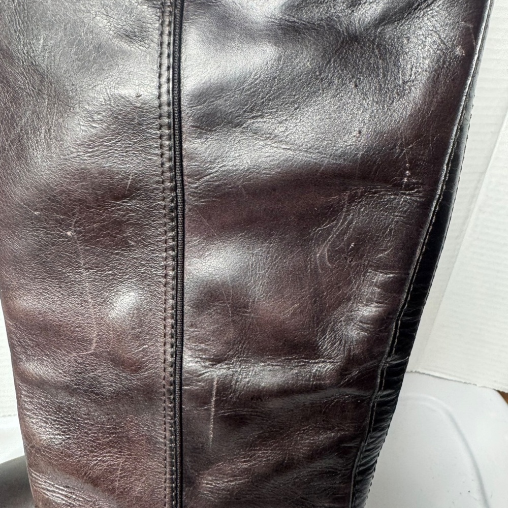 Tory Burch Brown Leather Riding Boots - Picture 8 of 15